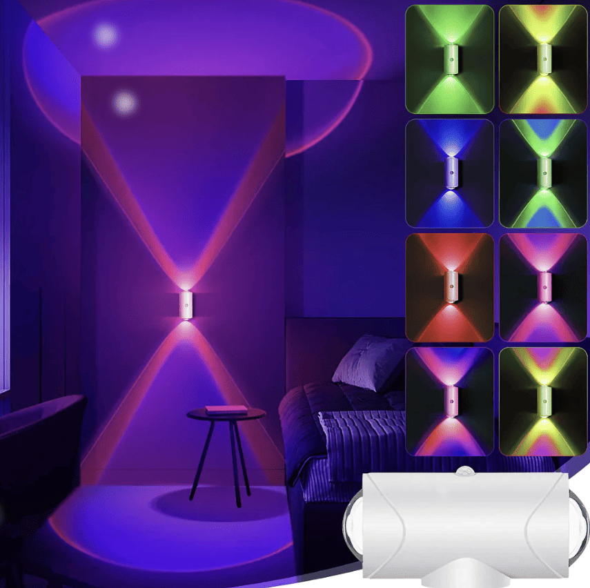 Бездротова RGB лампа з датчиком руху